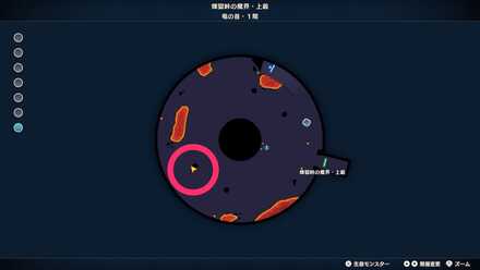 1階西の柱近くにあるツボのちいさなメダルの場所マップ