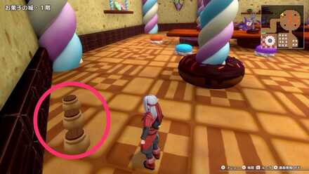 1階北東の部屋のツボのちいさなメダルの場所