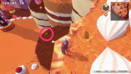 南西にある宝箱のちいさなメダルの場所