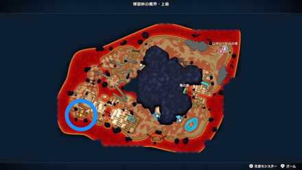 南西の採掘現場南にある宝箱のちいさなメダルの場所