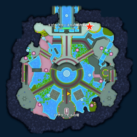 ふうらいスライムの出現場所マップ