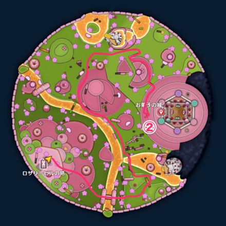 甘味楼の魔界上級の攻略チャート