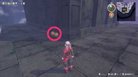 希望のほこらの裏にあるツボのちいさなメダルの場所