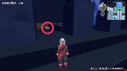 エビルプリーストの隠れ家近くのツボのちいさなメダルの場所