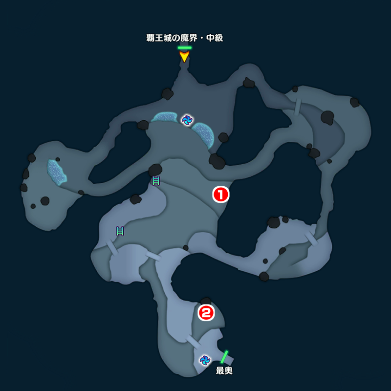 白冥の洞窟マップ