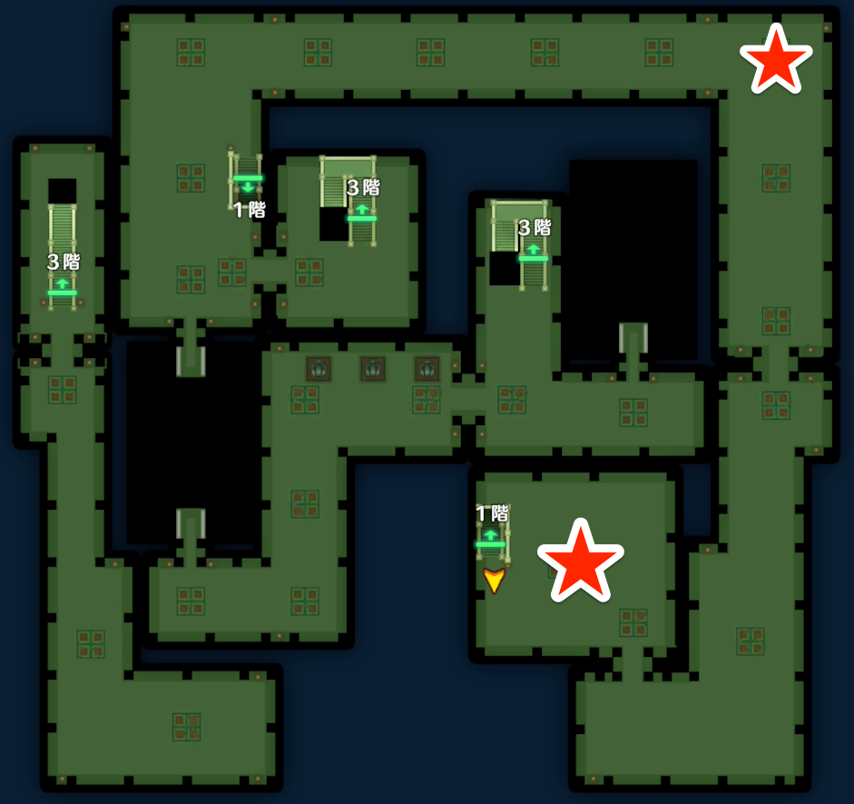 フェイスボールの出現場所画像