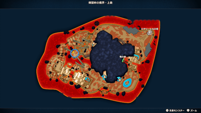 煉獄峠・上級のメタキンの出現場所マップ①