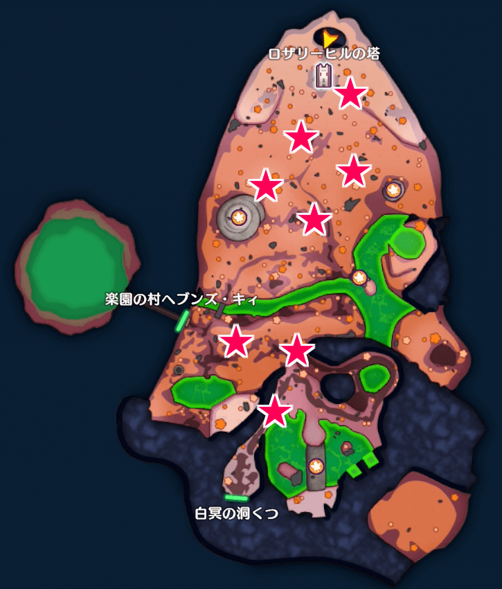 しのどれいの出現場所画像