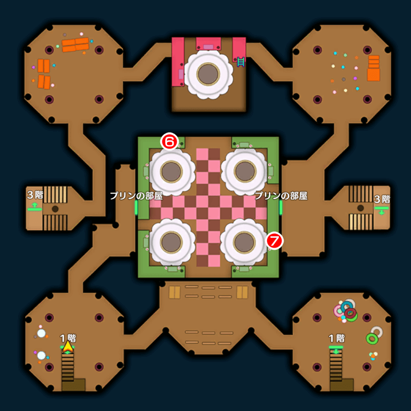 【甘味楼の魔界】上級/お菓子の城のマップ