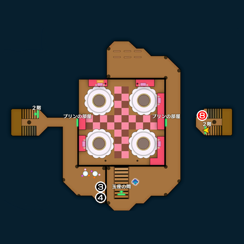 【甘味楼の魔界】上級/お菓子の城のマップ