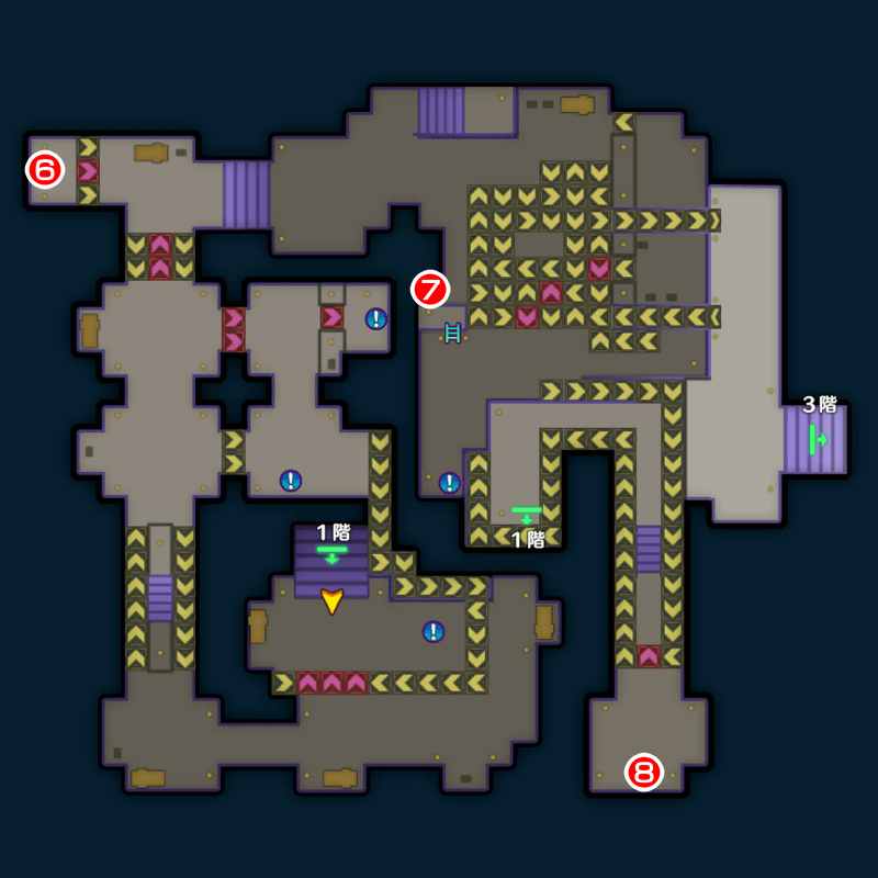 【鉄鋼砦の魔界】上級/ヘルバトラー城のマップ