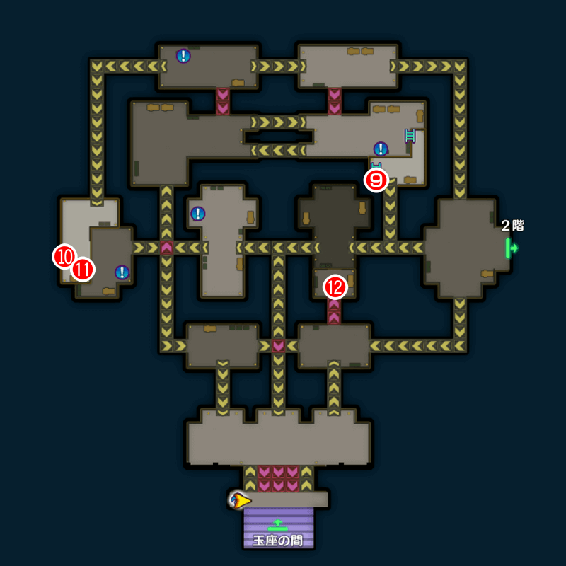 【鉄鋼砦の魔界】上級/ヘルバトラー城のマップ