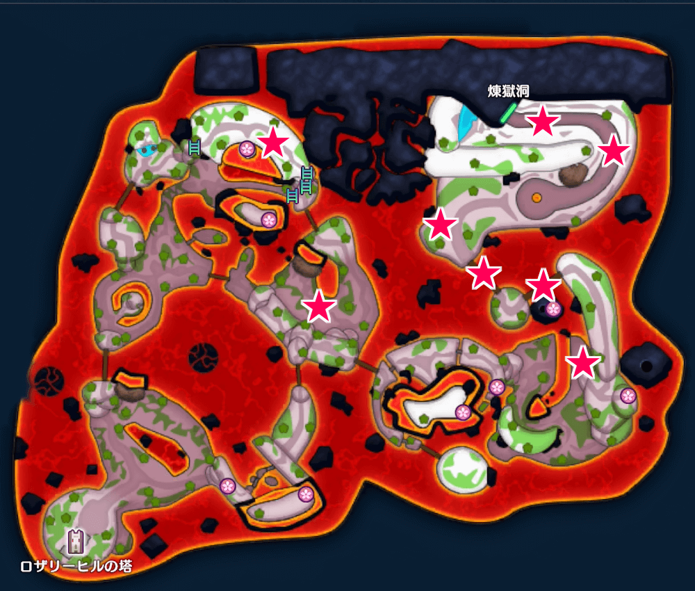 ばくだんいわの出現場所画像