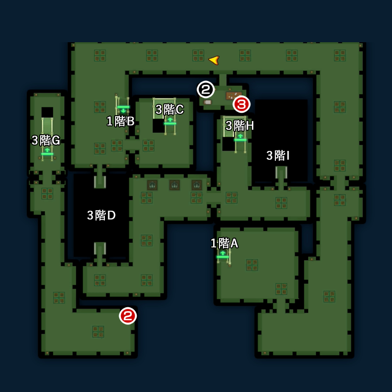 【覇王城の魔界】上級／覇王城のマップ