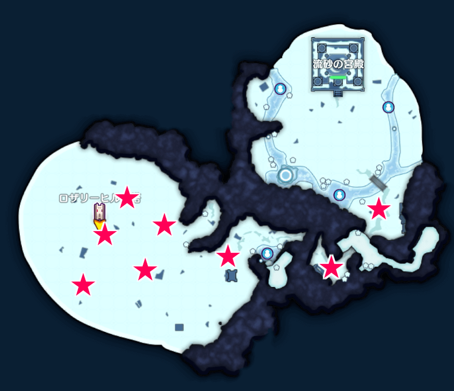 こんぺいとうの出現場所画像