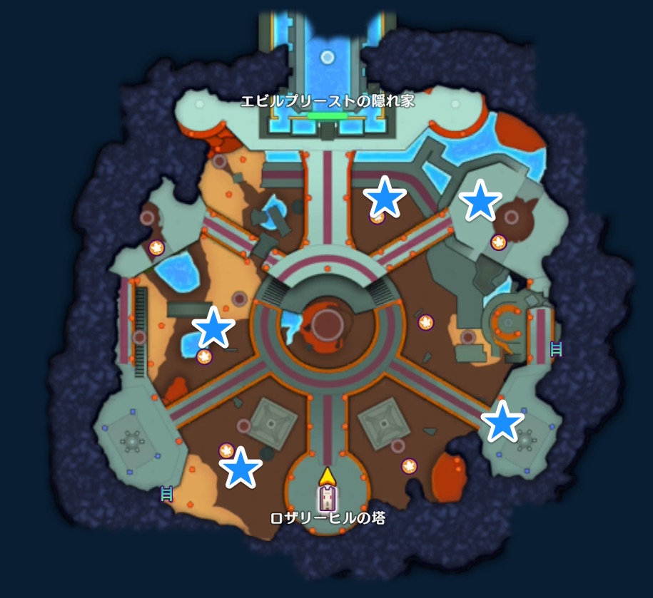 ホークブリザードの出現場所画像