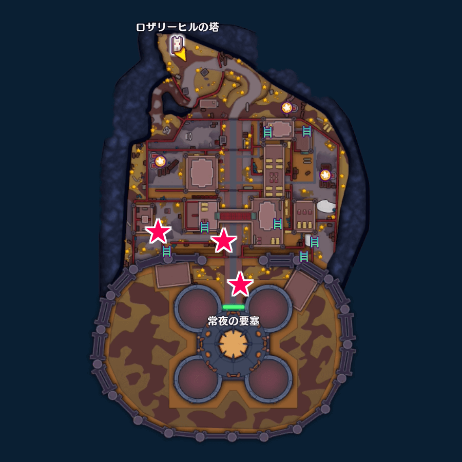 ひとつめピエロの出現場所画像