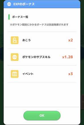 睡眠expボーナス