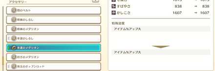 アイテムアップアクセサリー