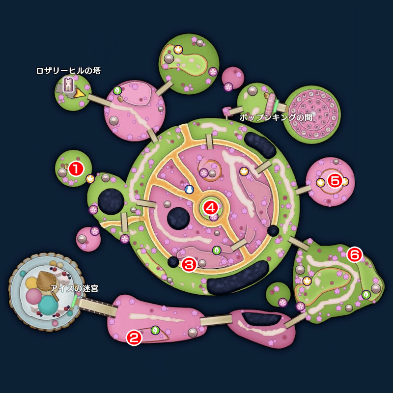 【甘味楼の魔界】中級のマップ