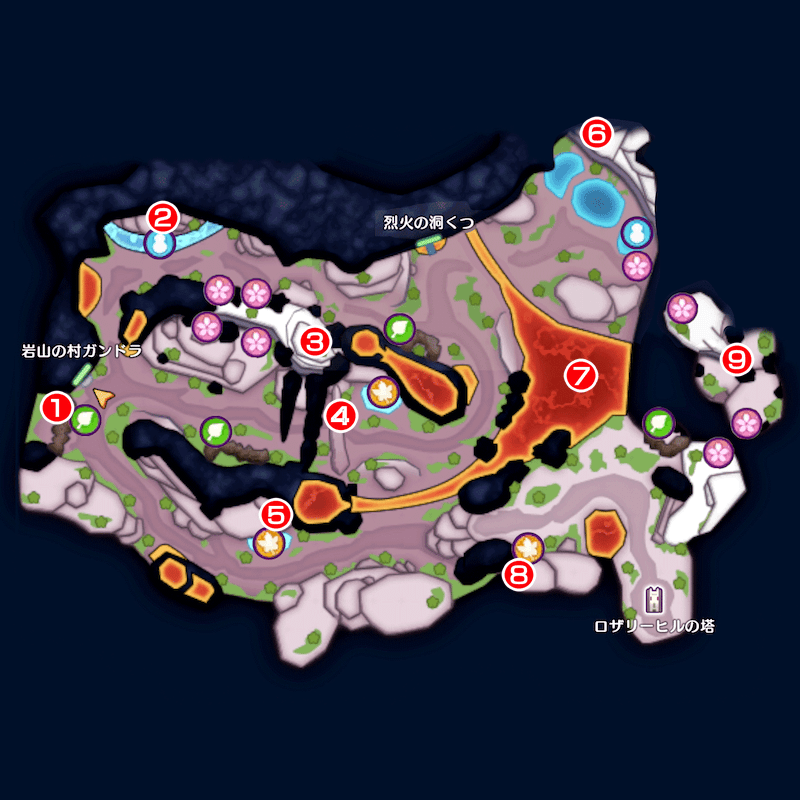 【煉獄峠の魔界】初級のマップ