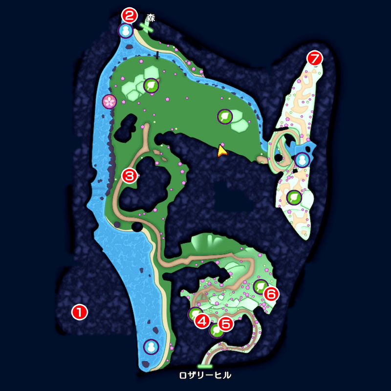 【人間界】平原のマップ