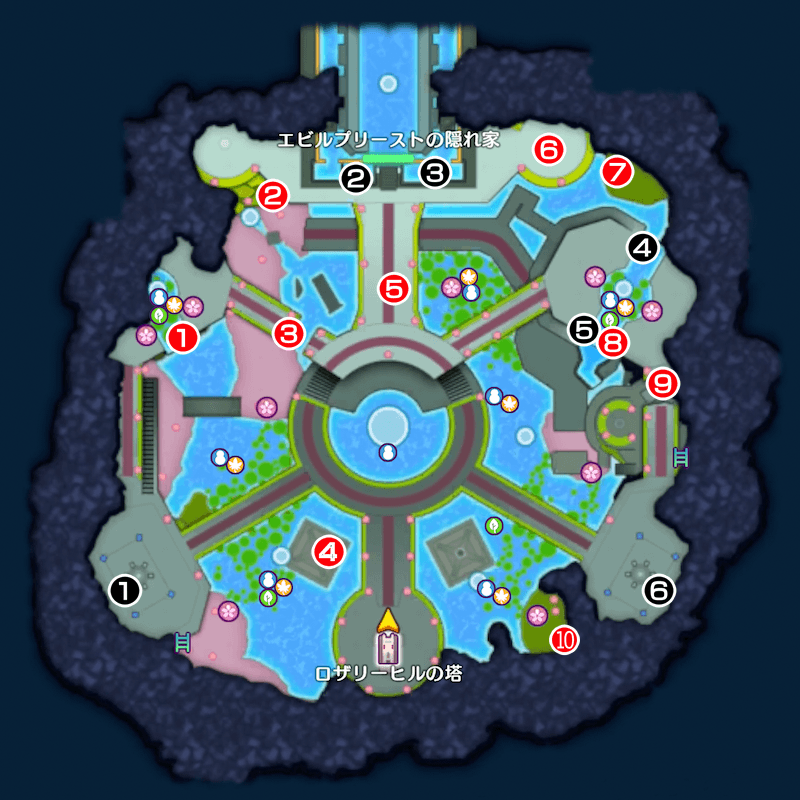 【流神殿の魔界】上級のマップ