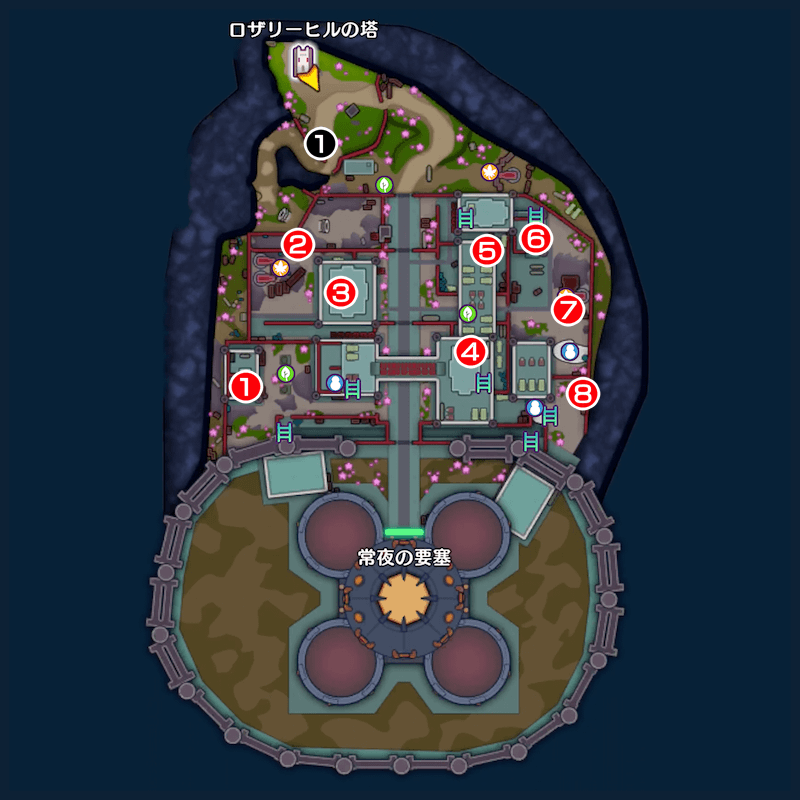 【鉄鋼砦の魔界】中級のマップ