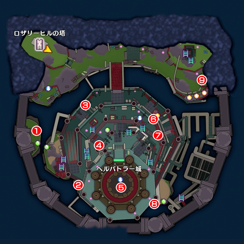 【鉄鋼砦の魔界】上級のマップ