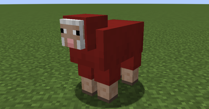 染色されたヒツジ