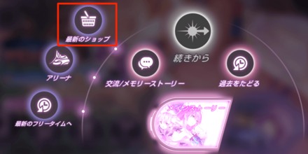 ショップの場所とアイテム一覧