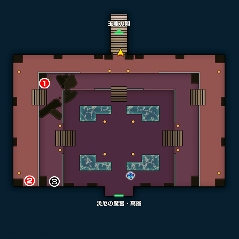 【災厄の魔宮】高層のマップ