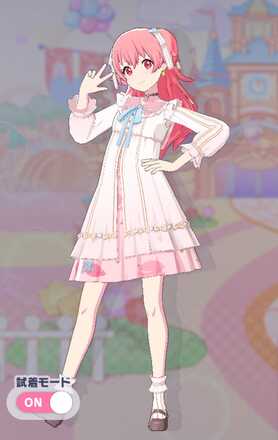 たっぷりリボンといちごのワンピ