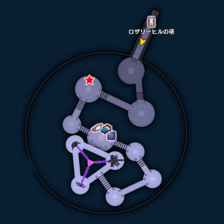 【災厄の魔宮】中層の宝箱マップ