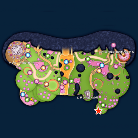 【甘味楼の魔界】初級の宝箱マップ