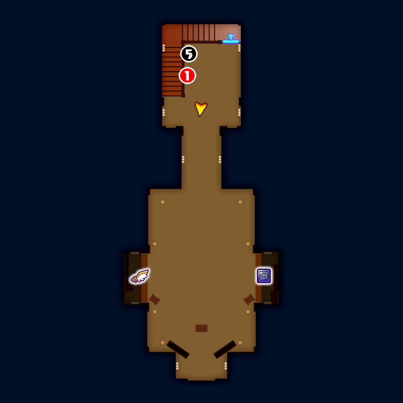 【人間界】ロザリーヒルの塔のマップ