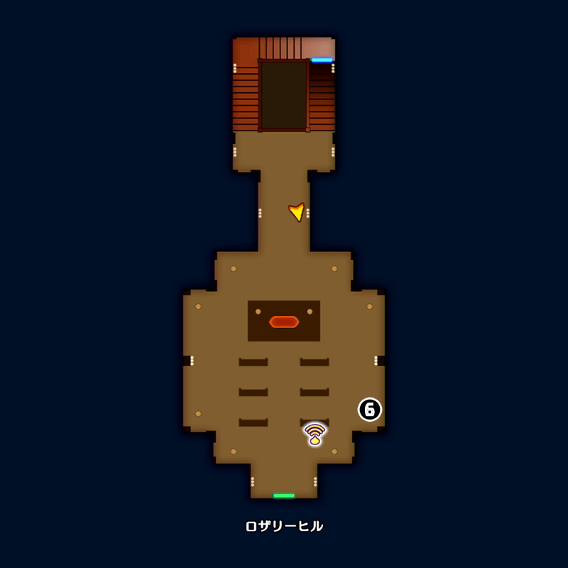 【人間界】ロザリーヒルの塔のマップ