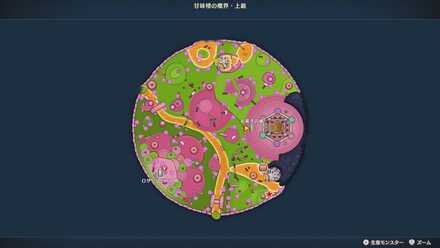 せかいじゅのしずく×3(春)の場所マップ