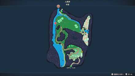 魔物のエサ×3(春)の場所マップ