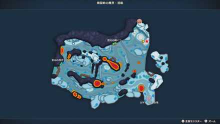 まほうのせいすい（冬）の場所マップ