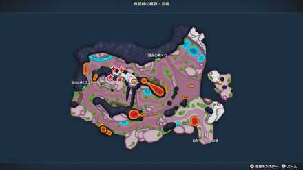 せかいじゅのは（春）の場所マップ