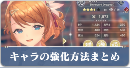 キャラの強化方法まとめ