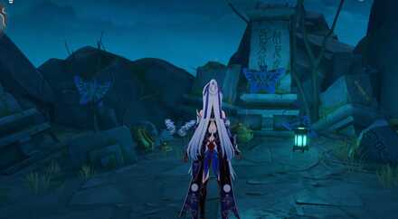 霊鷲宮石壁開始地点