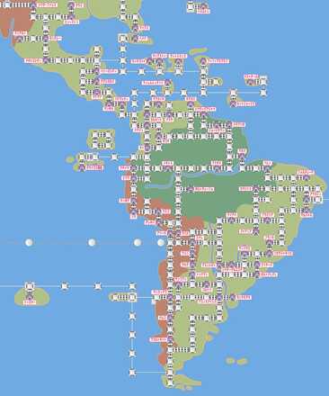 中南米拡大マップ