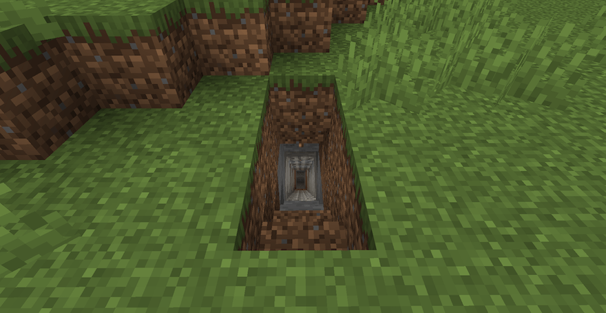 階段状に掘り下げる