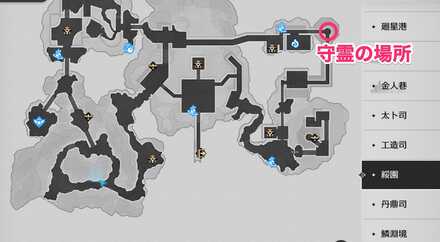 守霊の場所