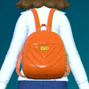 エナメルリュック（オレンジ）画像