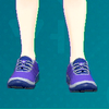 ランニングスニーカー（パープル）画像