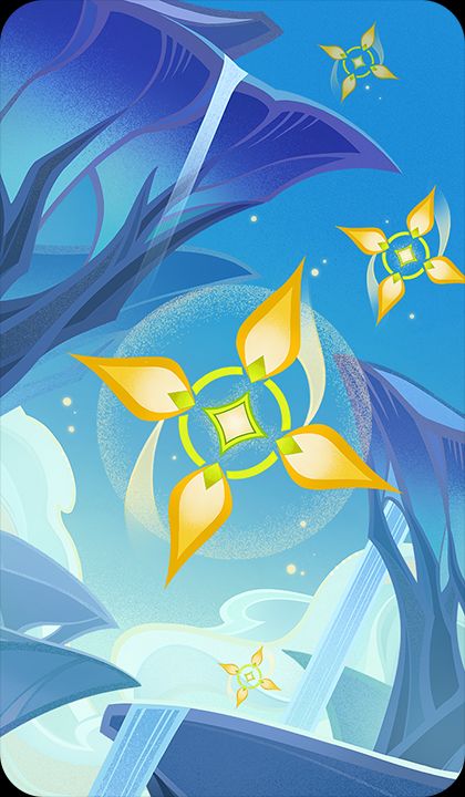 きらめくクローバーマークの画像