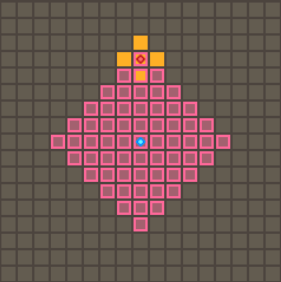 聖夜のご褒美（強化後）の範囲